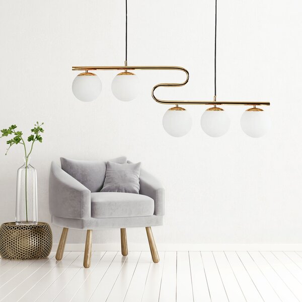 Lampa Viseća APP1599-5CP Gold
