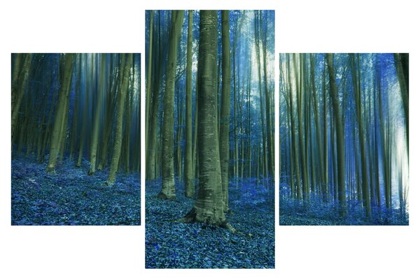 Slika - Plava šuma (90x60 cm)