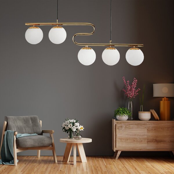 Lampa Viseća APP1599-5CP Gold