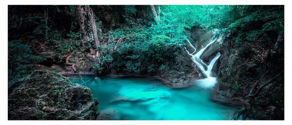 Slika - Tirkizno jezero (120x50 cm)