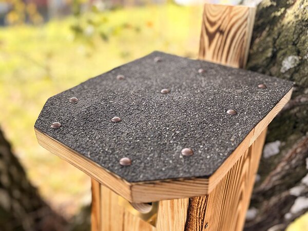 ATMOWOOD Drvena kućica za ptice od opaljenog drva