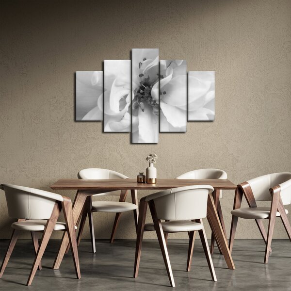 Slika - Cvijet, crno-bijela (150x105 cm)