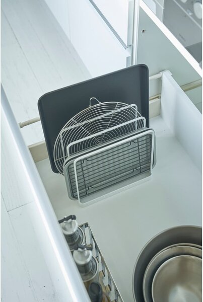 Bijeli metalni organizator Yamazaki Tower