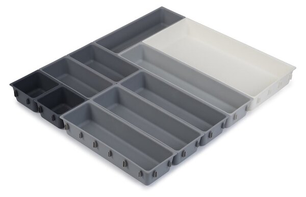 Sivi podesivi organizator ladica Joseph Joseph Blox