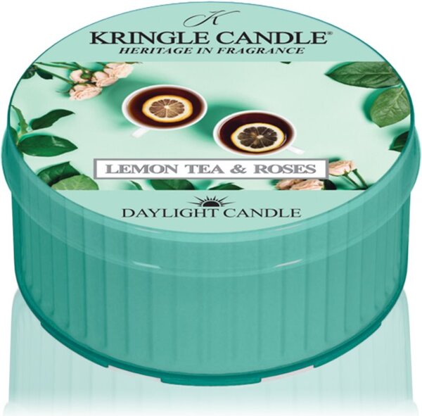 Kringle Candle Lemon Tea & Roses mirisna svijeća 42 g