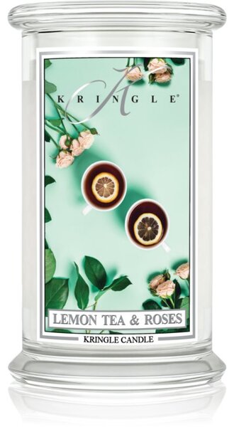 Kringle Candle Classic Lemon Tea & Roses mirisna svijeća 623 g