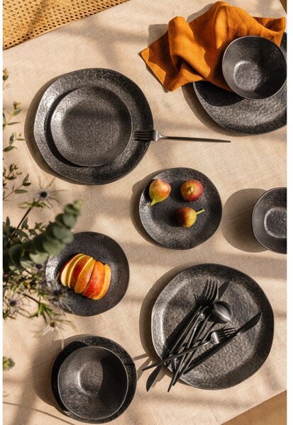 Servis za jelo 18 kom od kamenine Dark Moon – Bonami Selection