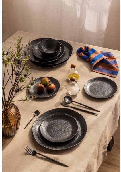 Servis za jelo 18 kom od kamenine Dark Moon – Bonami Selection
