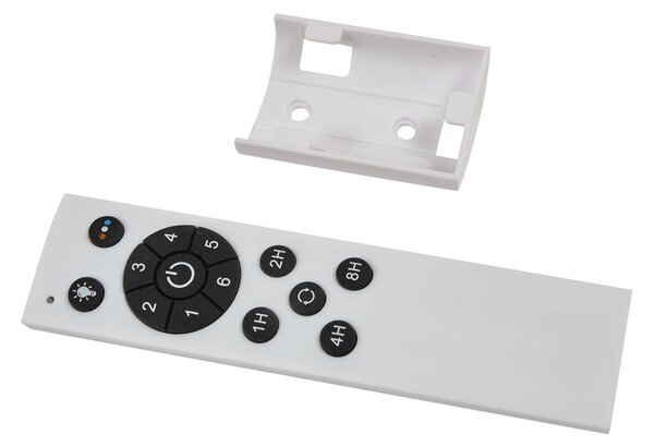 Faipari LED stropni ventilator, bijeli, DC, tih, 132 cm – Lucande Lucande, Faipari, Bijela, Dnevna soba, Metal, Moderan