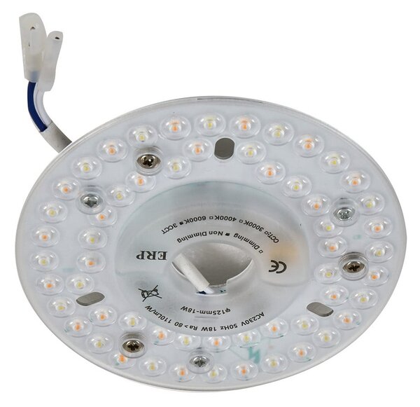 Kayu LED stropni ventilator bijeli/drveni - Lucande Lucande, Kayu, Drvo, Dnevna soba, Plastika, Moderan
