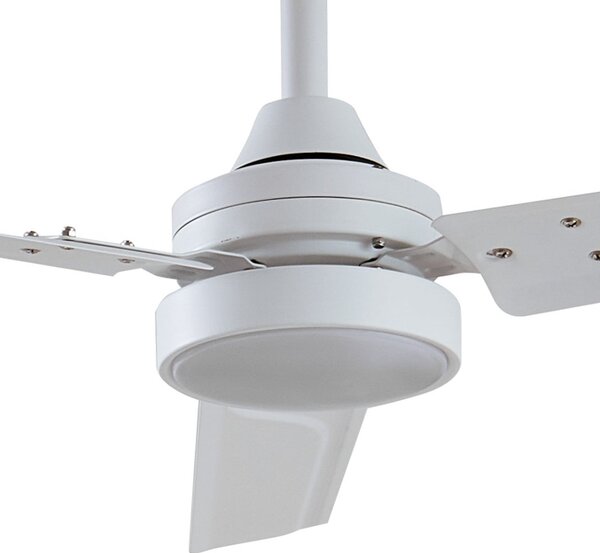 Aerallo LED stropni ventilator, bijeli, CCT, tih - Lindby Lindby, Aerallo, Bijela, Dnevna soba, Metal, Moderan