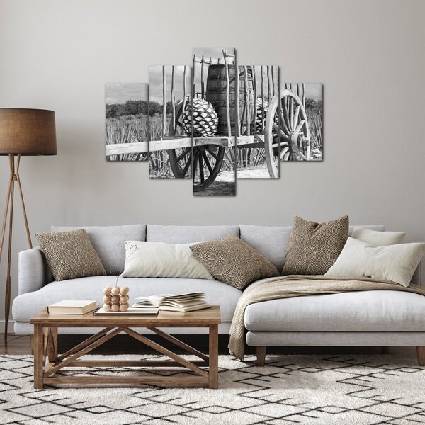 Slika - Prikolica, crno-bijela (150x105 cm)