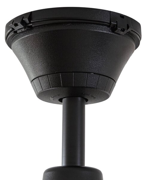 Winrod LED vanjski stropni ventilator, tamno drvo, IP66 - Lucande Lucande, Winrod, prigušiv, Drvo, Plastika, Moderan