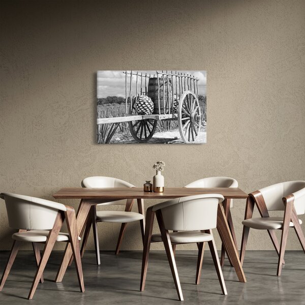 Slika - Prikolica, crno-bijela (90x60 cm)
