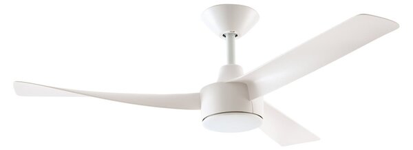 Airona LED stropni ventilator, bijeli, prigušiv, DC, tih - Lucande Lucande, Airona, prigušiv, Bijela, Dnevna soba, Plastika, Moderan