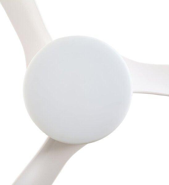 Airona LED stropni ventilator, bijeli, prigušiv, DC, tih - Lucande Lucande, Airona, prigušiv, Bijela, Dnevna soba, Plastika, Moderan