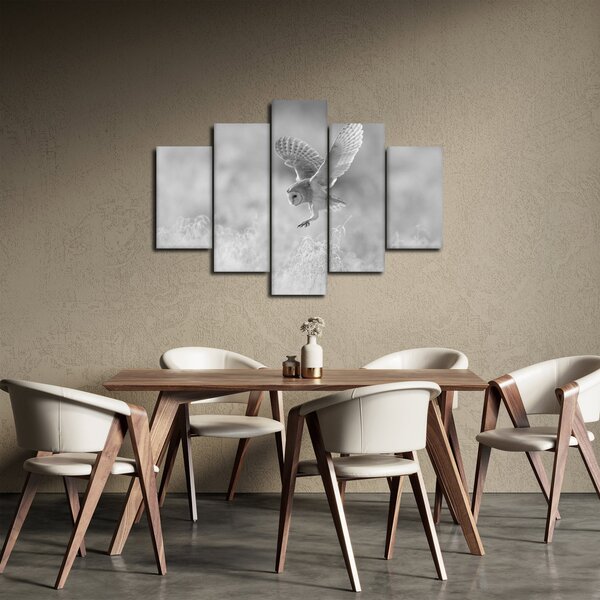 Slika - Sova, crno-bijela (150x105 cm)