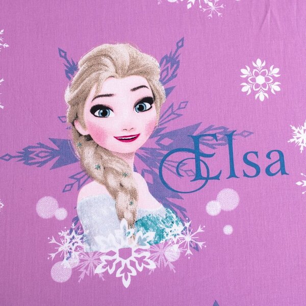 Pamučna dječja plahta s gumom za krevet za jednu osobu 90x200 cm Frozen – Jerry Fabrics