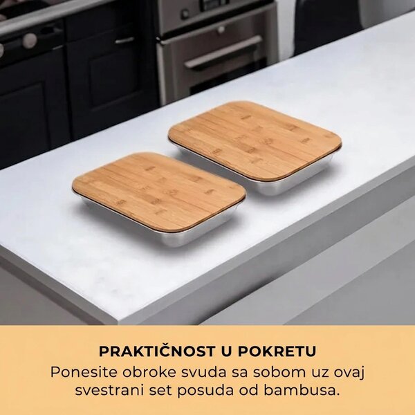 Chopstar™ Bambusova Daska Za Rezanje S Ladicama