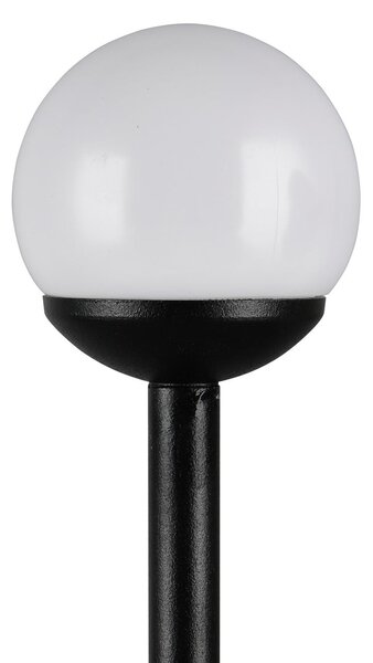 Reality Leuchten LED svjetiljka s šiljkom za tlo SCOOP, crna, 3 žarulje, IP44, utikač, Crno, Metal, Vanjska lopta