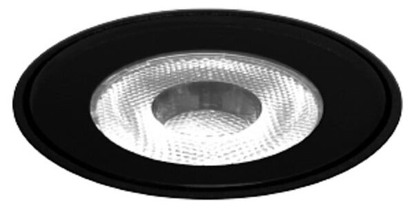 Wever & Ducré Lighting WEVER DUCRÉ LED ugradbena podna svjetiljka Blink 1.0, crna, bez okvira, Crno, Aluminij, Okrugla ugradna svjetla