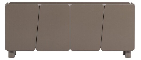 Smeđa komoda od masivnog bora 200x85x45 cm Root – WOOOD