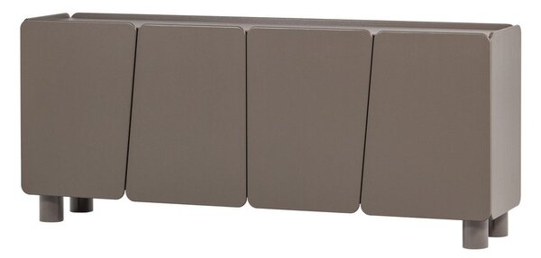 Smeđa komoda od masivnog bora 200x85x45 cm Root – WOOOD