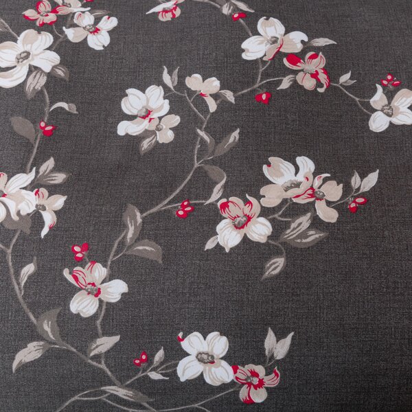 Flanelska posteljina od mikrovlakana BLOSSOM siva Dimenzije posteljine: 70 x 90 cm | 140 x 200 cm
