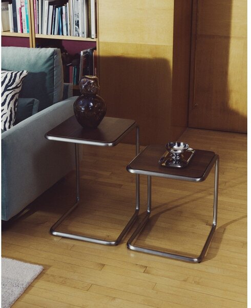 Pomoćni stol u dekoru oraha 42x42 cm Tarsel – Kave Home