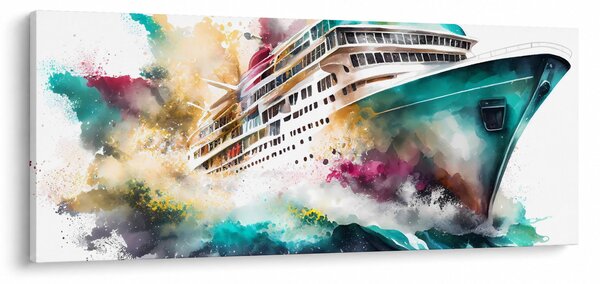 Slika - Akvarel more (120x50 cm)