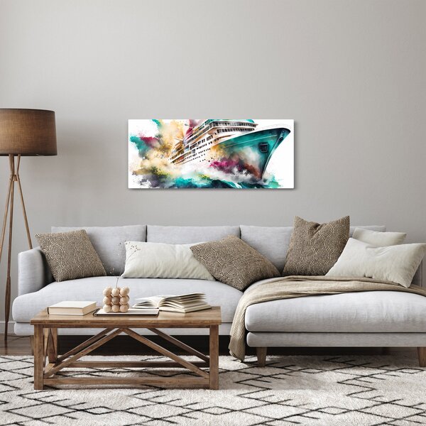 Slika - Akvarel more (120x50 cm)