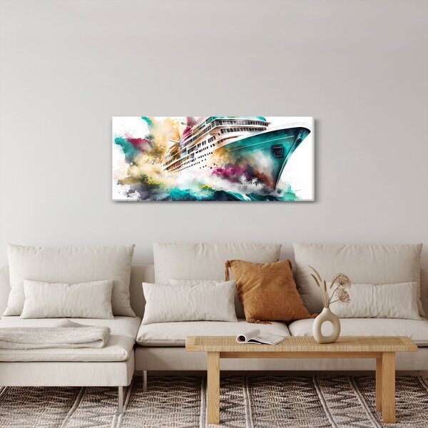 Slika - Akvarel more (120x50 cm)