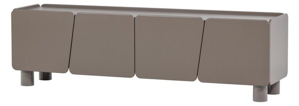 Smeđa TV komoda od masivnog bora 200x58x45 cm Root – WOOOD