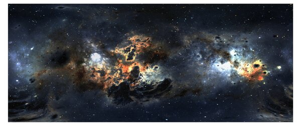 Slika - Svemir s maglicom (120x50 cm)