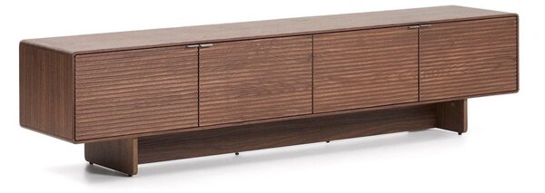 Tamno smeđa TV komoda u dekoru oraha 200x46x40 cm Norlen – Kave Home