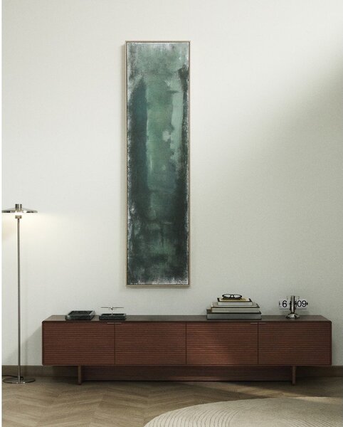 Tamno smeđa TV komoda u dekoru oraha 200x46x40 cm Norlen – Kave Home