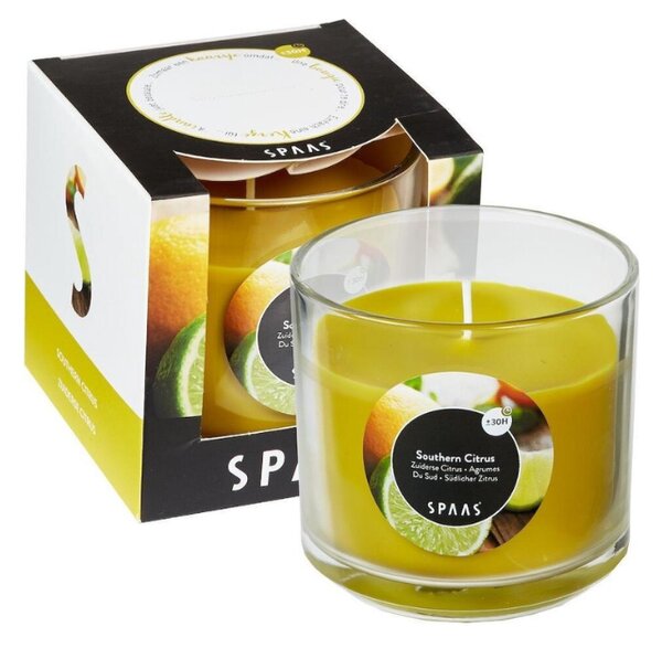 Mirisna svijeća u staklu SOUTHERN CITRUS 8,5 cm žuta