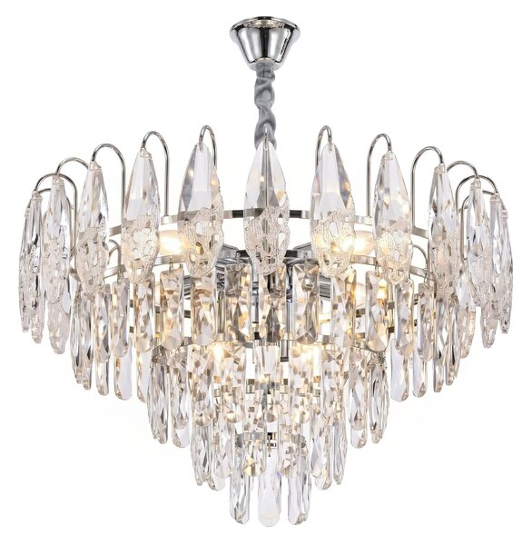 Kristalna viseća svjetiljka SWE079-CP 50cm Chrom