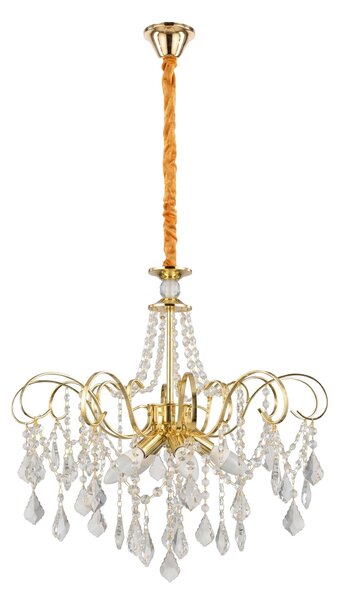 Kristalna viseća svjetiljka SWE081-CP 60cm GOLD