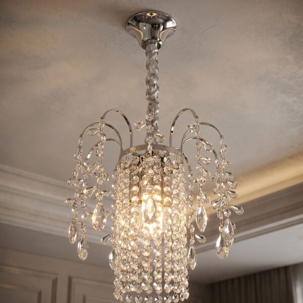 Kristalna viseća svjetiljka SWE089-CP 30cm CHROME