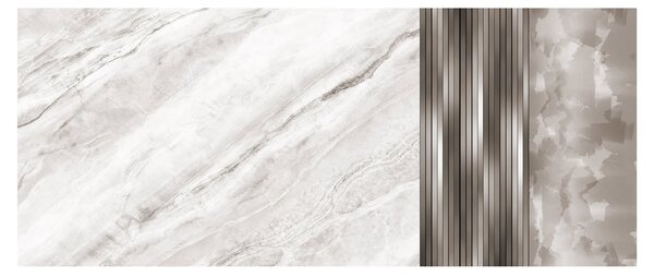 Slika - Mramor sa srebrnim linijama (120x50 cm)