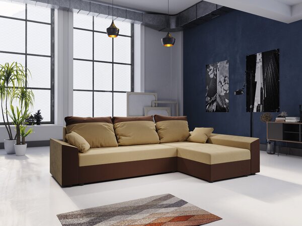 Zondo.hr Kutna garnitura Paragon L (tamnosmeđa + latte) (D). Akcija -20%. 1057378