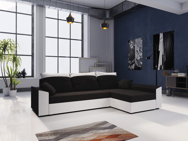 Zondo.hr Kutna garnitura Paragon L (crna + bijela) (D). Akcija -20%. 1057377