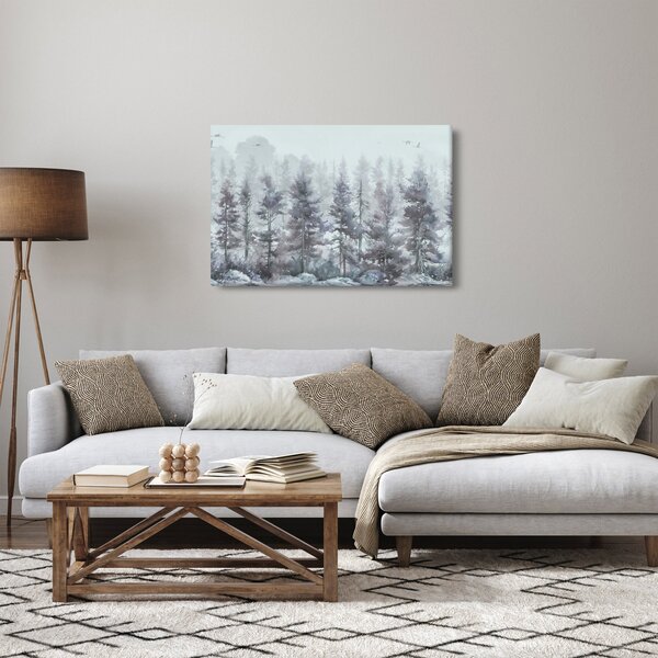 Slika - Borova šuma II., akvarel (90x60 cm)
