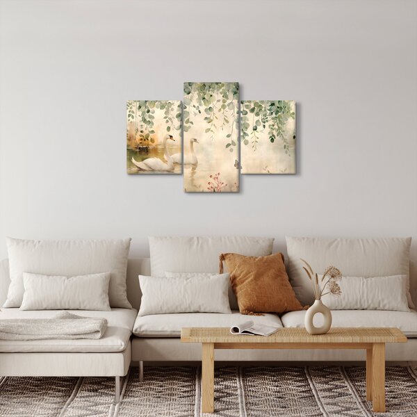 Slika - Jezero, akvarel (90x60 cm)