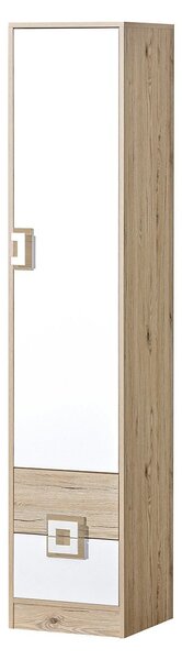 Zondo.hr Ormar s policama Niles NI05 (svijetli hrast + bijela). 1058373