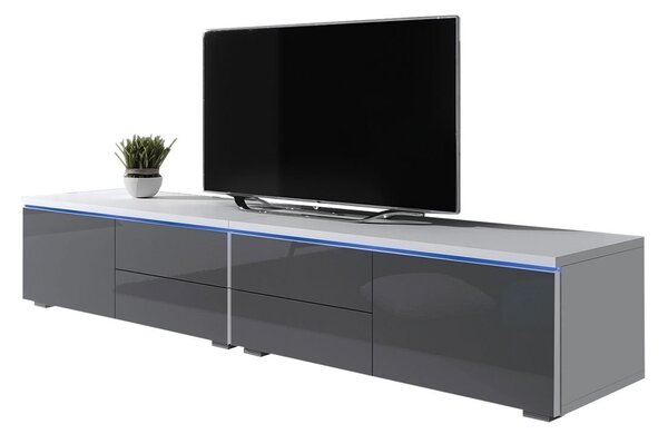 Zondo.hr TV stolić Coral XI Double (bijela + crni sjaj). 1058399