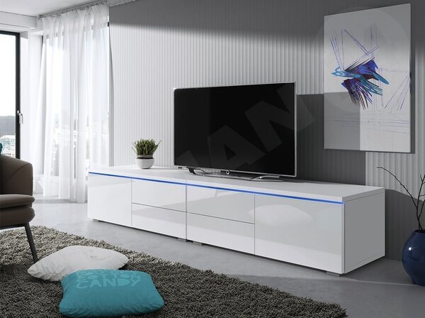 TV stolić Coral XI Double (bijela + bijeli sjaj)