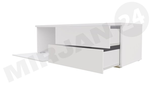 Zondo.hr TV stolić Coral XI Double (bijela + crni sjaj). 1058399