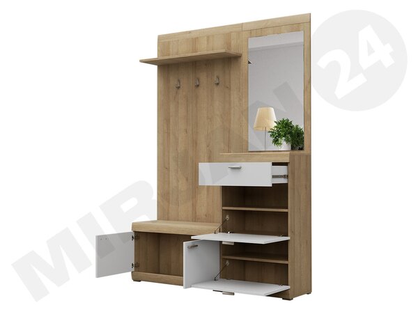 Zondo.hr Predsoblje Raphael (hrast riviera + bijela). 1058434